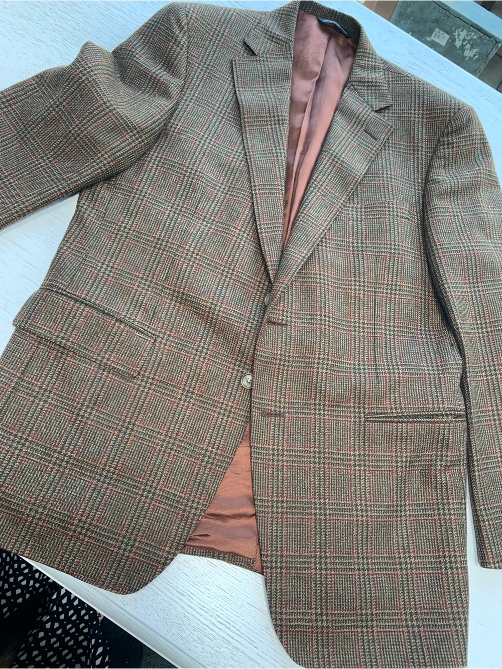 Samuelsohn Brown Plaid Sports jacket